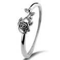 thumbnail image 3 of K-KED 925 Sterling Silver 3D Flower Rings Women Wedding Delicate Jewelry Size 6-10-9, 3 of 6