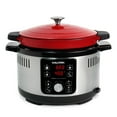 thumbnail image 1 of Kalorik 5.5QT Multicooker with Stovetop & Oven Safe Cast Iron Dutch Oven, MPC 51843 R, 1 of 8
