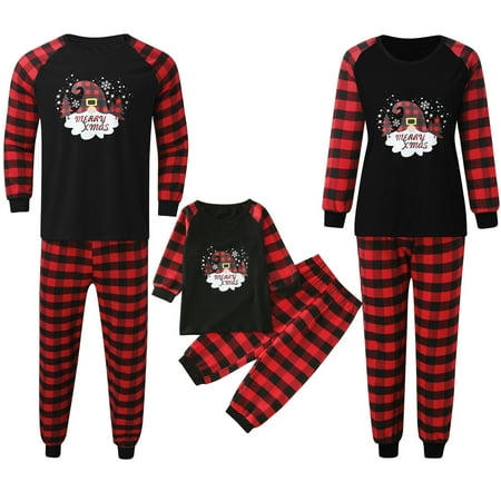 

Family Pajamas Christmas Pjs Matching Set Plaid Sleepwears Pants Xmas Jammies Holiday Christmas Pajamas for Family