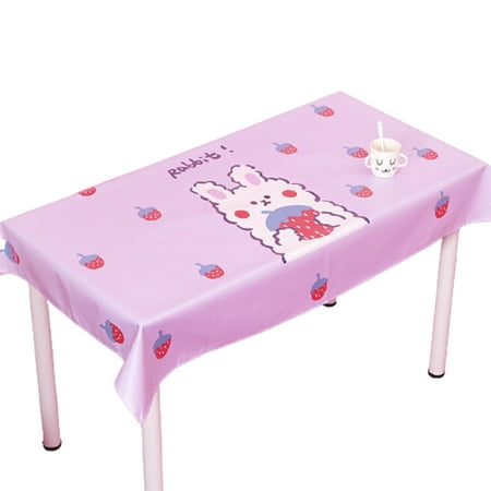 

Wanwan Party Tablecloth Washable Lovely 80 x 120CM Cute Tablecover for Dormitory