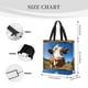 thumbnail image 3 of Balery Blue Sky Meadow Cute Cow Bolsa de Mano para Mujeres con Cremallera, Bolsa de Gimnasio con Compartimentos, Bolsa para Laptop, Bolsa para Trabajo, 3 of 7