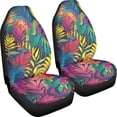 thumbnail image 3 of XYZCANDO Front Seats Covers Breathable Car Seat Covers for Front Seats Car Front Seat Covers Durable Comfortable Truck Van, Colorful Leaf Pattern, 3 of 10