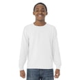 thumbnail image 1 of Jerzees T-Shirt à Manches Longues pour Jeunes DRI-POWER Active, L, Blanc, 1 of 8