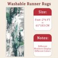 thumbnail image 6 of 2x6 FT Kitchen Runner Rugs Non Skid Washable, Faux Wool Rug Runners for Hallways Bathroom Carpet Runner, Soft Indoor Modern Floor Rug for Entryway Laundry Room, 6 of 11