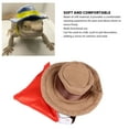 thumbnail image 4 of Reptile Cowboy Hat, Bearded Dragon Cowboy Hat And Bandana With Removable Bib For Lizard Hamster Small Animal, 4 of 7