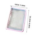 thumbnail image 3 of Two Color Zipper Notebook Cover, Transparent PVC Soft Cover Binder, A5 Loose-leaf Folder, Storage Organizer for Notes and Documents(A), 3 of 4