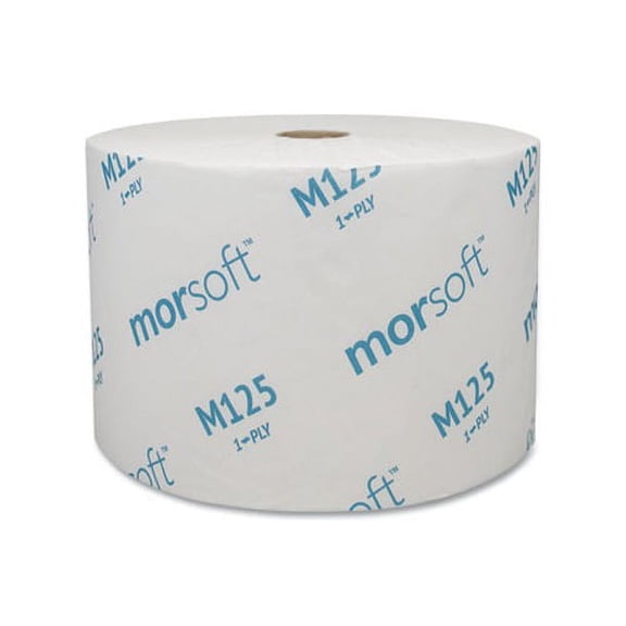Small Core Bath Tissue Septic Safe, 1-Ply, White, 2500 Sheets/Roll, 24 Rolls/Carton