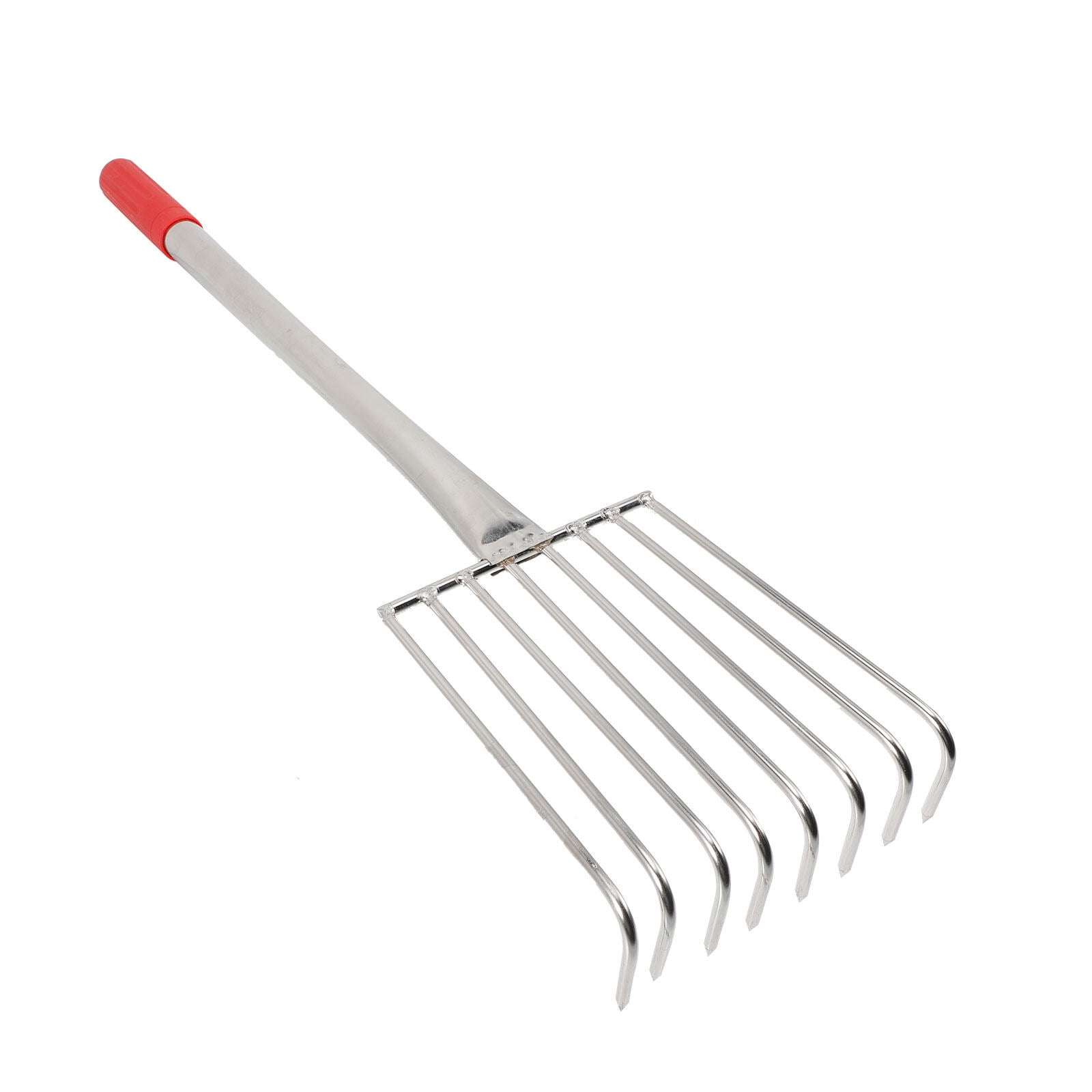 FONDOTIN Stainless Steel Hand Rake with Claws for Garden, Beach, and Outdoor Use - Lightweight, Easy to Handle Tool