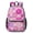 Geometric Flower and, variant on Geometric Flower and Dahlia White 17" School Backpacks for Teens,Waterproof Oxford Fabric,S-Shape Padded Straps for School,Travel,Hiking,Camping