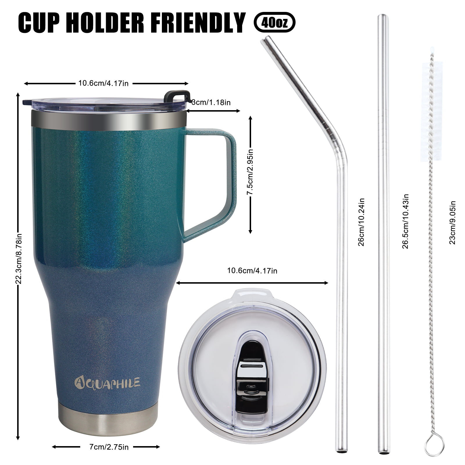 AQUAPHILE 30oz Stainless Steel Insulated Coffee Mug with Handle, Double  Walled Vacuum Travel Cup wit…See more AQUAPHILE 30oz Stainless Steel  Insulated