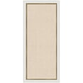 thumbnail image 4 of Kate and Laurel Framed Fabric Pinboard 19 x 43, Neutral Weave Printed Linen Modern Bulletin Board for Use as a Vision Board or Wall Organization, Eva White Gold Narrow Frame, 4 of 8