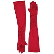 Secret Wishes Longs gants de costume rouges, rouges, taille unique