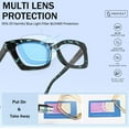 thumbnail image 4 of GFDYREE 3 pack Oprah style Spring hinge Readers Blue Light Blocking Computer Square Reading Glasses for Women Men, 4 of 6