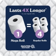 Quilted Northern Ultra Plush 3-Ply Toilet Paper, 24 Mega Rolls, 255 Sheets Per Roll