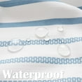 thumbnail image 3 of Blue and White Striped Shower Curtain for Bathroom Modern Fabric Shower Curtain Waterproof in Bath 70x72 inches Shower Curtain with Curtain Hooks Dorm, 3 of 6