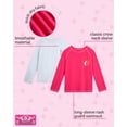 thumbnail image 2 of Real Love Girls' Rash Guard - 2-Pack Quick Dry Long Sleeve Swim Shirts for Girls (Sizes: 2T-16), 2 of 7