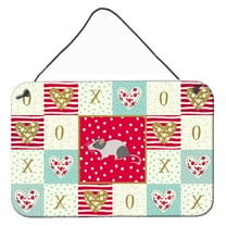 Carolines Treasures CK5451DS812 Japanese Mouse Love Wall or Door Hanging Prints 8x12 multicolor