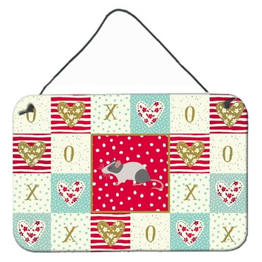 Carolines Treasures CK5451DS812 Japanese Mouse Love Wall or Door Hanging Prints 8x12 multicolor