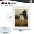 thumbnail image 4 of Stupell Industries Victorian Spooky Farmhouse Ghost Duo White Framed Print Under Glass, 17 x 21, by LSR Design Studio, 4 of 8
