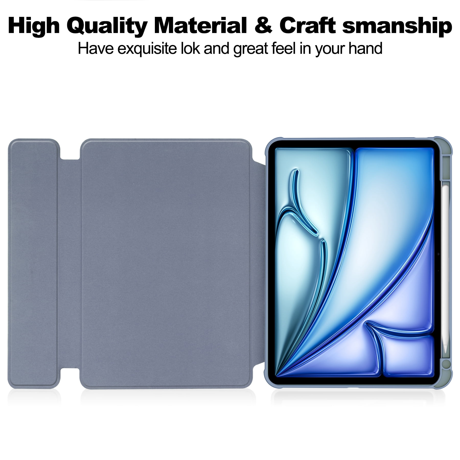 Dteck Rotating Case for iPad Air 13 Inch M2 (2024), iPad Air 13
