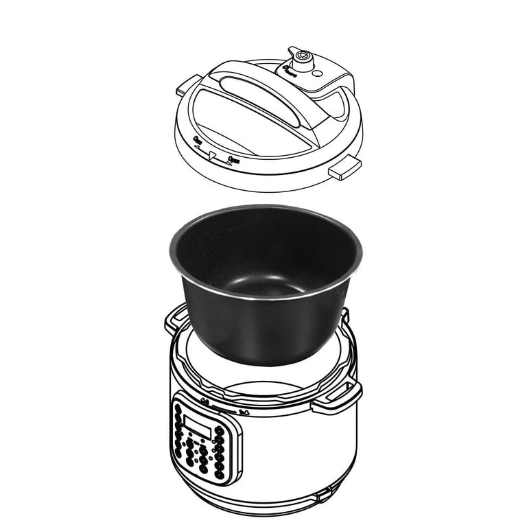 Instant Pot IP-Stainless Steel Inner Pot 8Qt Genuine Stainless Steel Inner Cooking Pot - 8 Quart