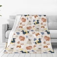 thumbnail image 4 of Salouo Dogs Print Bed Blankets,Flannel Blanket Comfortable Air Conditioning Blanket Lightweight Blanket for Sofa Bed Travel & Couch -40"x30", 4 of 8
