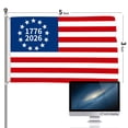 thumbnail image 3 of American 250th Anniversary Flag, Double Sided, 1776-2026, Brass Eyelets, 3x5 Feet, 3 of 6