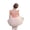 Pinkish-Orange Color + Chiffon Skirt, variant on Toddler 2PC Ballet Leotard Set Girls Short Sleeve Leotard Tutu Skirt Exam Performance Suit 3-11Y
