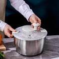 thumbnail image 2 of Salad Spinner Lockable Colander Basket Compact Storage Vegetable Dryer, 2 of 9