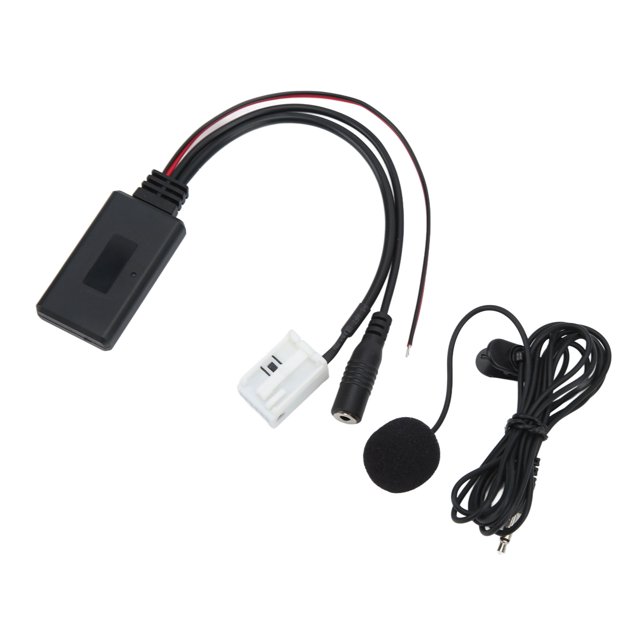 Ouitble Adaptador de Cable Auxiliar, Cable de Entrada de Audio de Radio de Coche Bluetooth 5.0 Adaptador Auxiliar de Medios con reemplazo de micrófono para A2 A3 A4 TT 2006