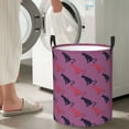 thumbnail image 6 of KLL Leopard Print Waterproof Foldable Laundry Hamper Bucket with Handles for Storage Bin,Kids Room,Home Organizer (Medium ), 6 of 7