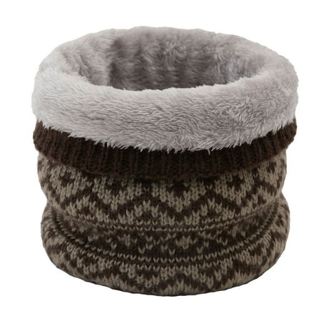 

mveomtd Winter Woolen Collar Warm Women Ski Scarf Cold Weather Men Knit Bib Double Bib Large Silk Scarves for Women Coffee One Size