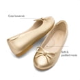 thumbnail image 3 of Zapatos de Vestir para Niña DREAM PAIRS Bailarinas Doradas con Moño Talla 3, 3 of 6