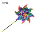 thumbnail image 3 of 5pcs Windmill for the Yard Garden 21 Inch x 10 Inch 8 Leaves, Multicolor, 3 of 6