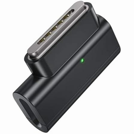 Sanlufa 140W PD Quick Charge USB C to Magnetic 3 Adapter, Compatible with Magsafe 3 Converter with LED Indicator Light for MacBook Pro 2024/2023/2021 (M1/M2/M3), MacBook Air 2022/2024(M3/M2), Grey