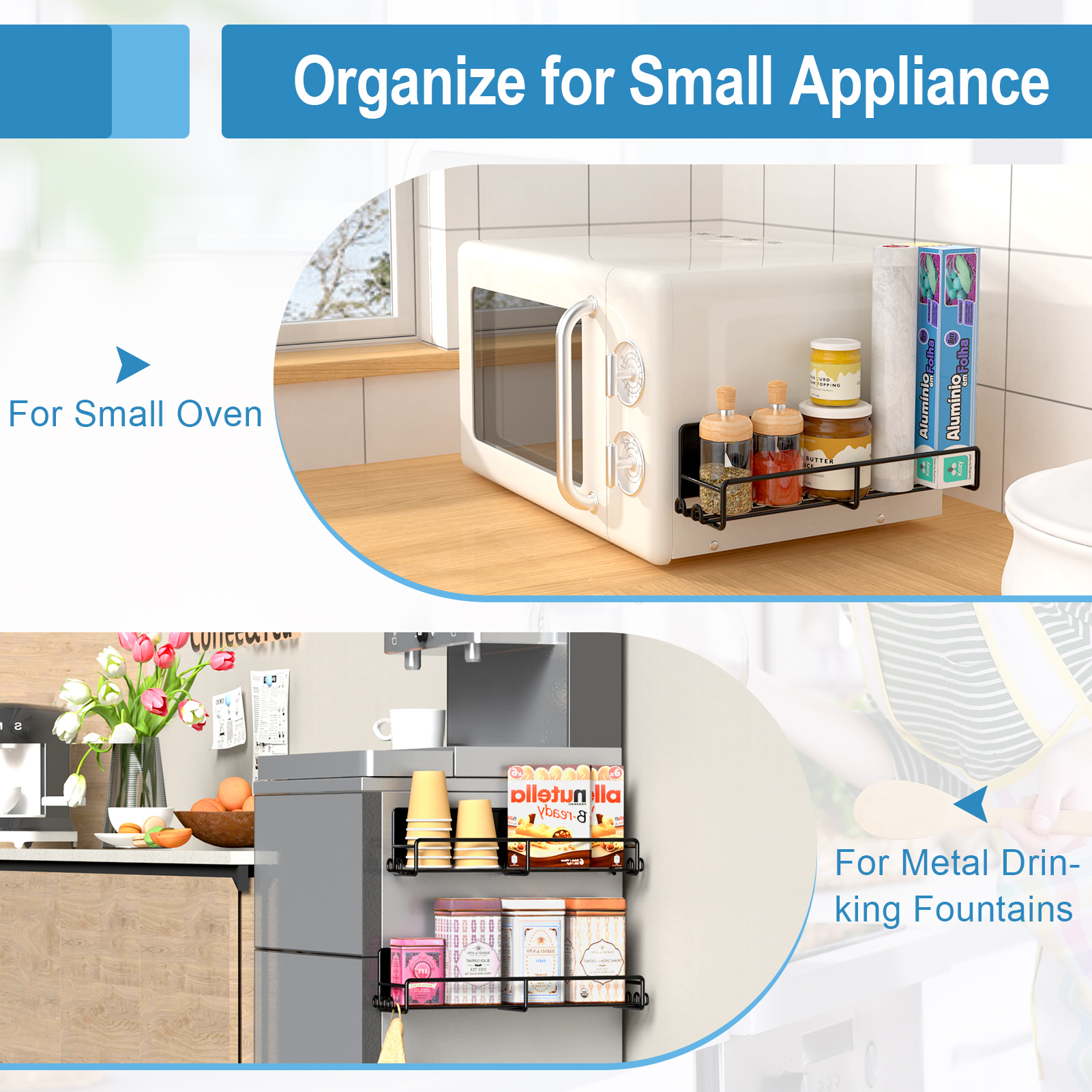 Sunally Magnetic Spice Rack Organizer, 4-Pack photo 7