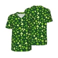 thumbnail image 6 of Rocae Happy St. Patrick's day for Breathable Men's Baseball T-Shirt Fashionable Casual Baseball Jersey, Moisture-wicking Sportswear Small, 6 of 9