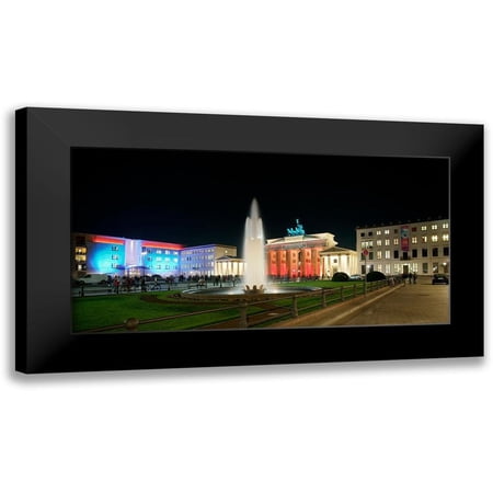 Fischer, Rolf 14x9 Black Modern Framed Museum Art Print Titled - Pariser Platz I