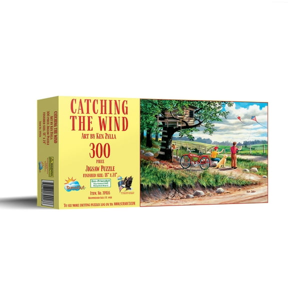 SUNSOUT INC - Catching the Wind - 300 pc Jigsaw Puzzle by Artist: Ken Zylla - Finished Size 18" x 24" - MPN# 39926