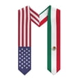 thumbnail image 7 of More design Graduation shawl Mexico Flag & United States Flag Stole Sash Honor Study Aboard International Students, 7 of 7
