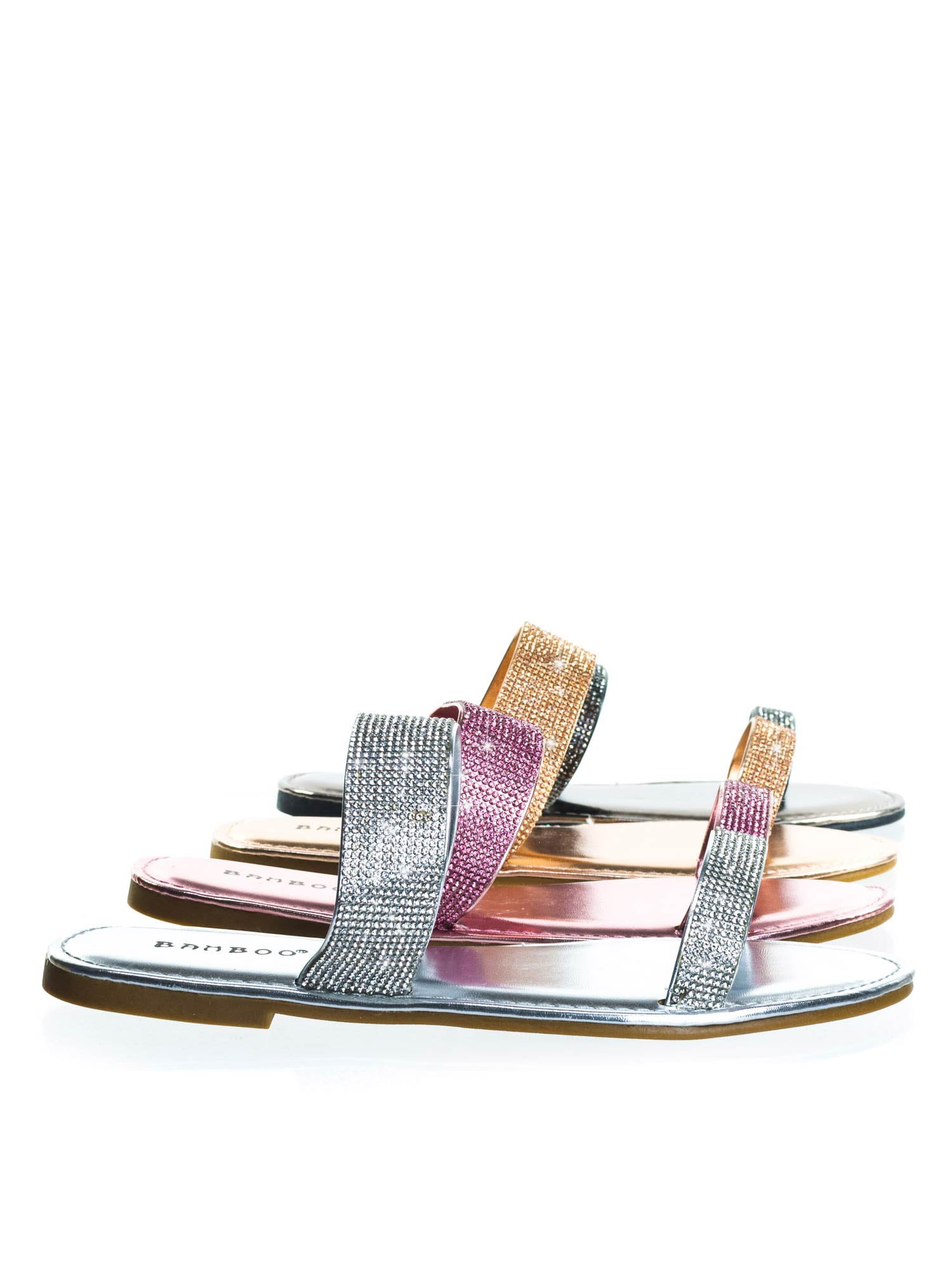 bamboo double strap sandals
