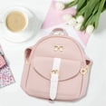 thumbnail image 2 of 3X Mini Mochila Pequeña Bolsa Diagonal Mochila de Cuero Mochila con Lazo Lindo Billetera para Mujer, 2 of 8
