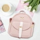 thumbnail image 2 of 3X Mini Mochila Pequeña Bolsa Diagonal Mochila de Cuero Mochila con Lazo Lindo Billetera para Mujer, 2 of 8