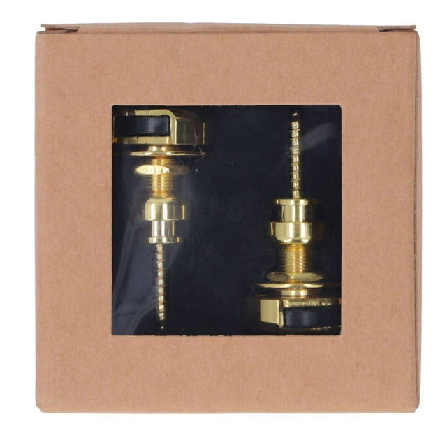 Guitar Strap Lock Set End Button Peg Acoustic Electric Guitars Bass Replacement Accessories Gold
