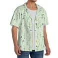 thumbnail image 2 of Kdxio Men's Hawaiian Shirt for Men Short Sleeve Shirt Wildflower Watercolor 5 Summer Casual Holiday Beach Button Down T-Shirts, 2 of 5