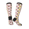 thumbnail image 4 of Haiem Colorful Donuts Socks, Funny Novelty Crazy Design Cotton Socks Sports Socks Knee High Socks For Men, Women,1Pairs - Gift For Working Friends, 4 of 9