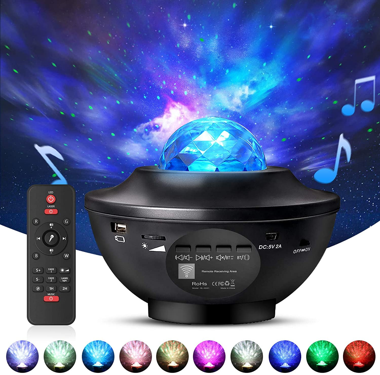 Music Speaker 2 in 1 Star Projector 