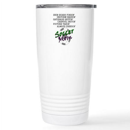 

CafePress - SOCCER MOM Stainless Steel Travel Mug - Insulated Stainless Steel Travel Tumbler 20 oz.