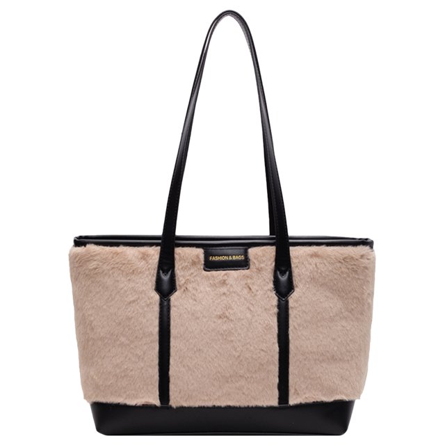Auxiliar Bolso Hombro Mujeres Pelaje Bolsas Con
