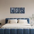 thumbnail image 4 of Hieng Modern Abstract Blue and Silver Circle Canvas Prints Contemporary Artwork Painting for Bedroom and Bathroom (only canvas), 4 of 6